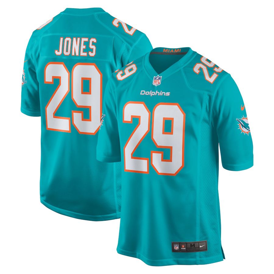 Men Miami Dolphins #29 Brandon Jones Nike Green Team Game NFL Jersey->miami dolphins->NFL Jersey